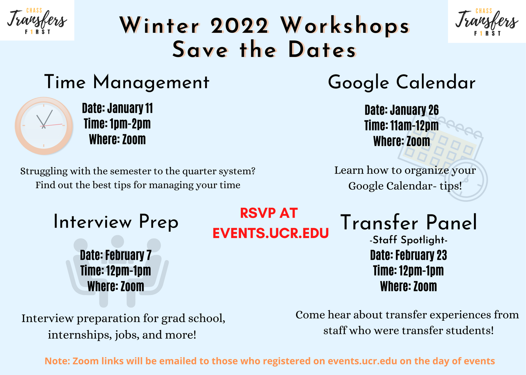 Winter 2022 Workshops