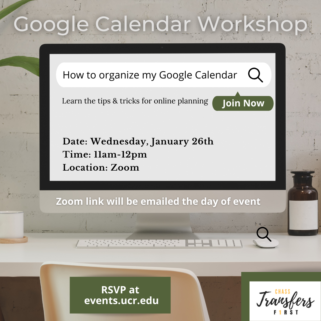 Google Calendar Workshop Winter 2022